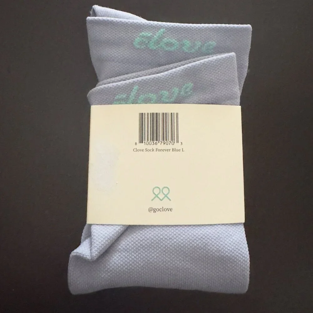 Clove Compression Socks 20-30mmHg Graduated Support Forever Blue sz Large‎ women